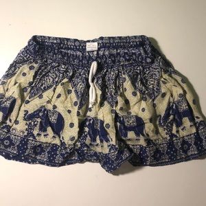Elephant flowy shorts
